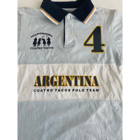 ARGENTINA CUATRO TACOS POLO TEAM SHIRT COLLARED #4 SIZE XS EQUESTRIAN HORSE RIDE - Picture 14 of 15